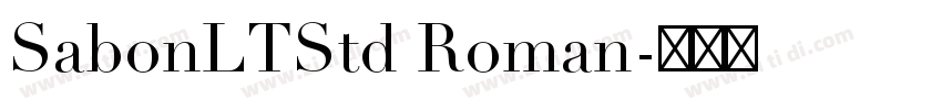 SabonLTStd Roman字体转换